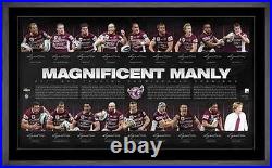 2011 Manly Sea Eagles Hand Signed & Framed Premiership Limited Edition Print COA