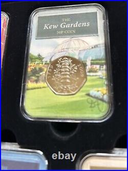 2019 Kew Gardens 50p Coin set. Signed 5 Coin Set Limited To 2019 Inc COA (174)