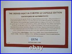 2020 Agatha Christie, Hand-Signed Capsule Limited Edition £2 coin, COA 174 of250