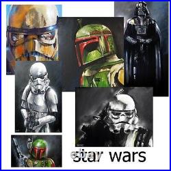 A0 star wars canvas print limited COA by andy baker Australia art painting