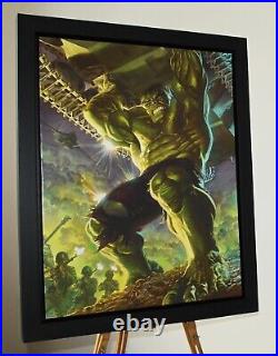 ALEX ROSS Large Limited Edition Canvas Print Marvel Comics'Immortal Hulk' + COA