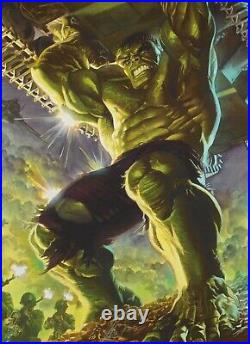 ALEX ROSS Large Limited Edition Canvas Print Marvel Comics'Immortal Hulk' + COA