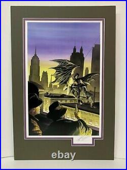 ALEX ROSS signed BATMAN Limited Edition print 36/100, with COA, matted
