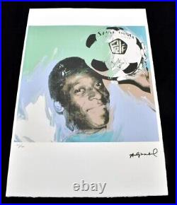 ANDY WARHOL'Pele' c1977 Lithograph Genuine Limited Edition COA 45/100