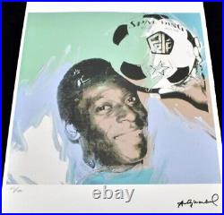 ANDY WARHOL'Pele' c1977 Lithograph Genuine Limited Edition COA 45/100