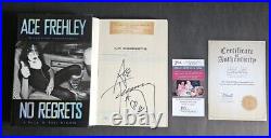 Ace Frehley Limited Signed Edition Hardcover Book No Regrets With JSA COA KISS