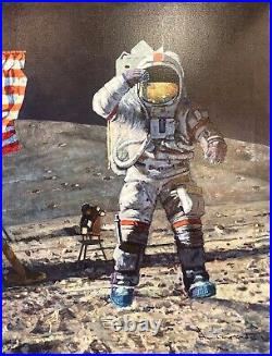 Alan Bean John Young Leaps Into History Limited Edition Canvas COA 51/100 New