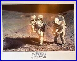 Alan Bean Moonrock Earthbound Hand Signed Limited Edition Paper COA 17/100 Mint