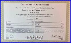 Alan Bean Moonrock Earthbound Hand Signed Limited Edition Paper COA 17/100 Mint