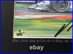 Alan Jones Genuine Limited Edition Signed Print With Coa