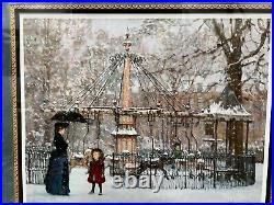 Alan Maley Signed Framed Limited Edition Print 277/750 Winter Carousel COA