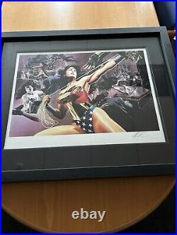 Alex Ross DC Comics Wonder Woman Defender of Truth Signed Framed Giclee Pint COA