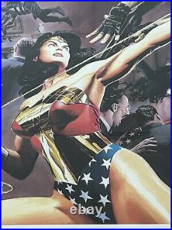 Alex Ross DC Comics Wonder Woman Defender of Truth Signed Framed Giclee Pint COA