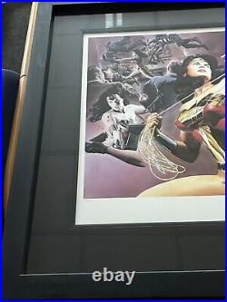 Alex Ross DC Comics Wonder Woman Defender of Truth Signed Framed Giclee Pint COA