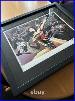 Alex Ross DC Comics Wonder Woman Defender of Truth Signed Framed Giclee Pint COA