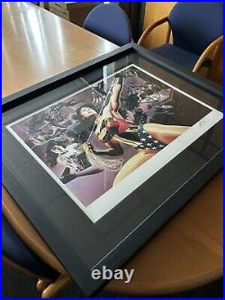 Alex Ross DC Comics Wonder Woman Defender of Truth Signed Framed Giclee Pint COA