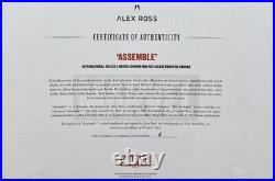 Alex Ross For Marvel Comics'assemble', A Signed Delux Limited Print 5/49 Coa