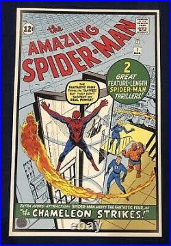 Amazing Spider-Man #1 Litho Signed by Stan Lee with COA Steve Ditko Art LIMITED