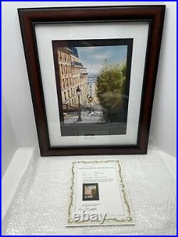 Andre Renoux Serigraph Signed, Framed, Coa Rue St. Victor Limited Edition 36/150
