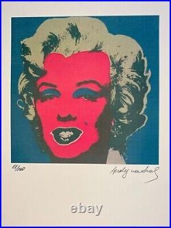 Andy Warhol COA Original Vintage Art Print Limited Signed Lithograph Poster