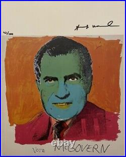 Andy Warhol Hand signed Print with COA (and Appraisal Report Optional)