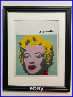 Andy Warhol Hand signed Print with COA and Appraisal Report Value of $5,343.00