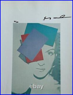 Andy Warhol, Original Hand-signed Lithograph with COA & Appraisal of $3,500