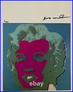 Andy Warhol, Original Hand-signed Lithograph with COA & Appraisal of $3,500