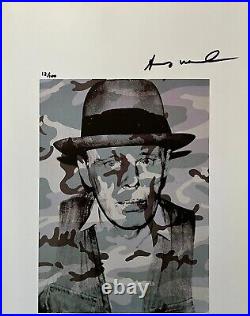 Andy Warhol, Original Hand-signed Lithograph with COA & Appraisal of $3,500