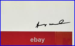 Andy Warhol, Original Print Hand Signed Litho with COA & Appraisal of $3,500