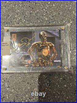 Anthony Daniels C3-po Signed Star Wars Limited Edition Large Card Slabbed Coa