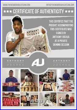 Anthony Joshua Dome Framed Limited Edition Boxing Boot Private Signing AFTAL COA
