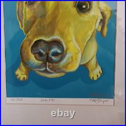 Artist MEG HARPER Love Me Dog Limited Numbered Print Signed COA Daschund