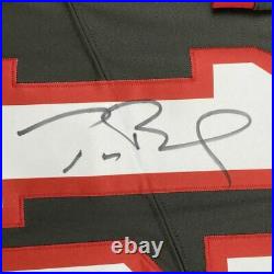 Autographed/Signed TOM BRADY Pewter Nike Limited Buccaneers Jersey Fanatics COA