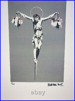 BANKSY COA Original Vintage Art Print Limited Signed Lithograph Poster