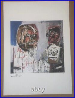 Basquiat Lithograph lithograph Plate signed limited edition 25/100 COA