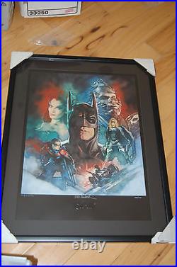 Batman & Robin Cast Clooney Thuman Lithograph Limited Ed. Poster Signed Coa