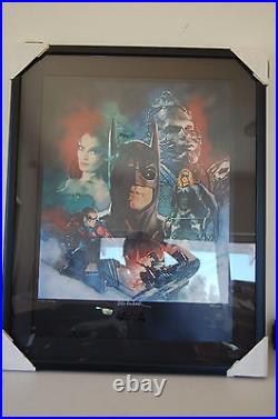 Batman & Robin Cast Clooney Thuman Lithograph Limited Ed. Poster Signed Coa