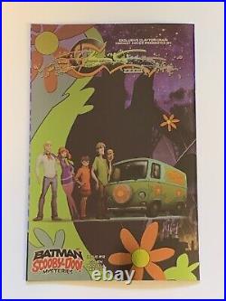 Batman Scooby Doo Mysteries #12 Clayton Crain Wraparound Foil Variant Signed Coa