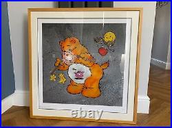 Ben Eine'Scare Bear' Orange Limited Edition 2007 RARE ARTISTS PROOF with COA