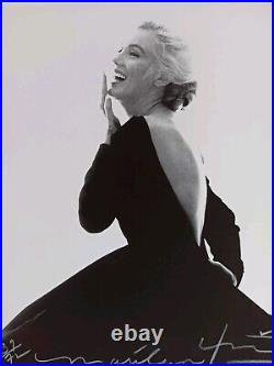 Bert Stern Marilyn Monroe In Black Dior Dress Vogue Limited & Signed & COA