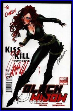Black Widow Kiss or Kill #6 J Scott Campbell Limited Run Signed COA 102921WEEC
