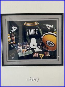 Brett Favre Limited Edition Signed Framed Photo withCOA 92/444 26x22