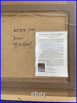 Bruno Fat White Cat Signed Limited Edition By Kelly Jane 107/ 295 With COA