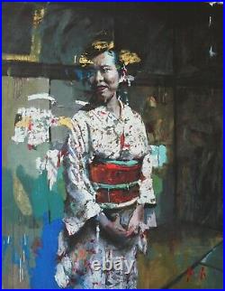 CHRISTIAN HOOK (b. 1971) Large Limited Edition Print'Chajin' +COA -Gallery Frame