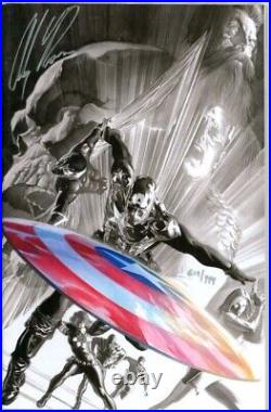 Captain America #600 Dynamic Forces Variant Signed Alex Ross Df Coa Marvel Movie