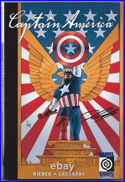 Captain America New Deal Dynamic Forces Signed John Cassaday Coa #1 2003 Marvel