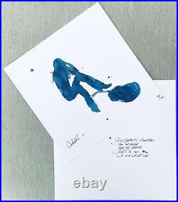 Carla Bruni HAND SIGNED 12x12 Limited Edition 373/1000 Art Work COA PROOF