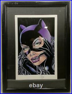 Catwoman Lithograph signed by Jim Balent Limited Ed. 205/250 COA Warner Bros