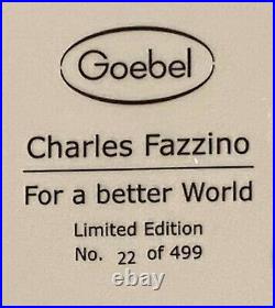 Charles Fazzino Original sculpture FOR A BETTER WORLD, limited, signed, CoA